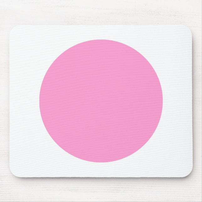 Tapis De Souris Cercle - rose et blanc (Devant)