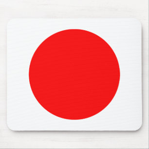 Tapis De Souris Cercle - rouge et blanc