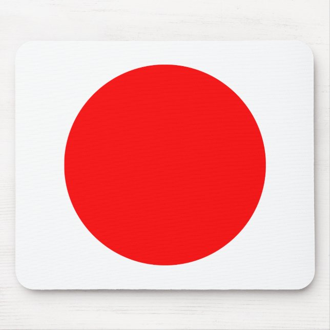 Tapis De Souris Cercle - rouge et blanc (Devant)