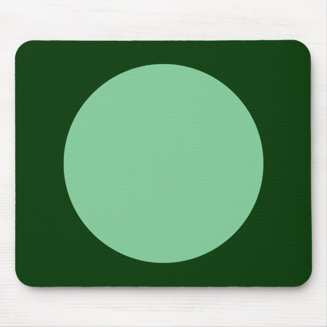 Tapis De Souris Cercle - Vert dégradé et Vert foncé (Devant)