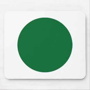 Tapis De Souris Cercle - Vert et blanc de la forêt