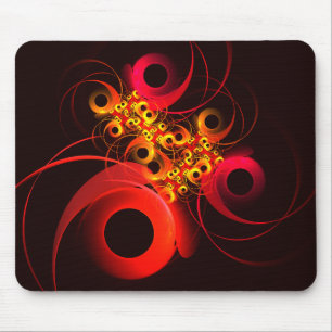 Tapis De Souris Cercles colorés Motif d'art Abstrait moderne #08