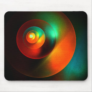 Tapis De Souris Cercles colorés Motif d'art Abstrait moderne #18