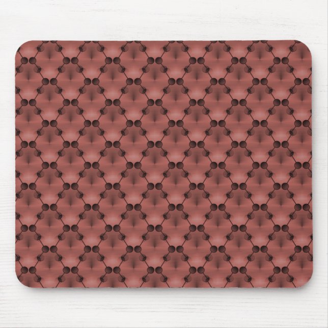 Tapis De Souris Cercles de funk rétro Maroon Mousepad (Devant)