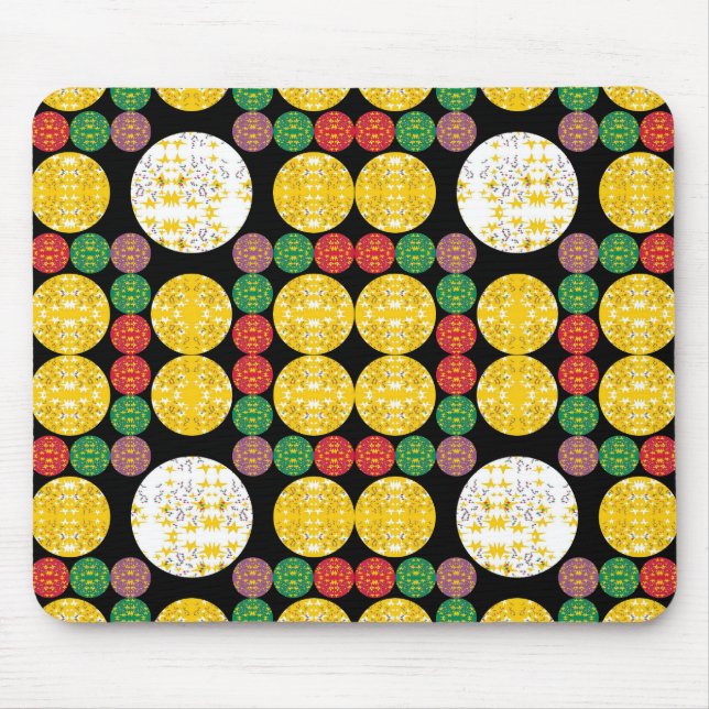 Tapis De Souris Cercles d'étoiles (Devant)