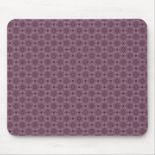 Tapis De Souris Cercles élégants fuchsia amortis Mousepad