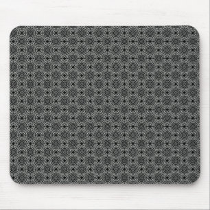 Tapis De Souris Cercles élégants gris foncé Mousepad