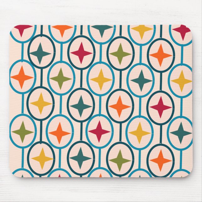 Tapis De Souris Cercles et étoiles (Devant)