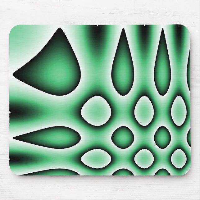 Tapis de souris Cercles Gouttes Abstraits Psychedé (Devant)