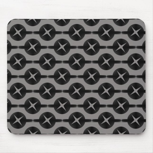 Tapis De Souris Cercles gris rares Mousepad (Devant)
