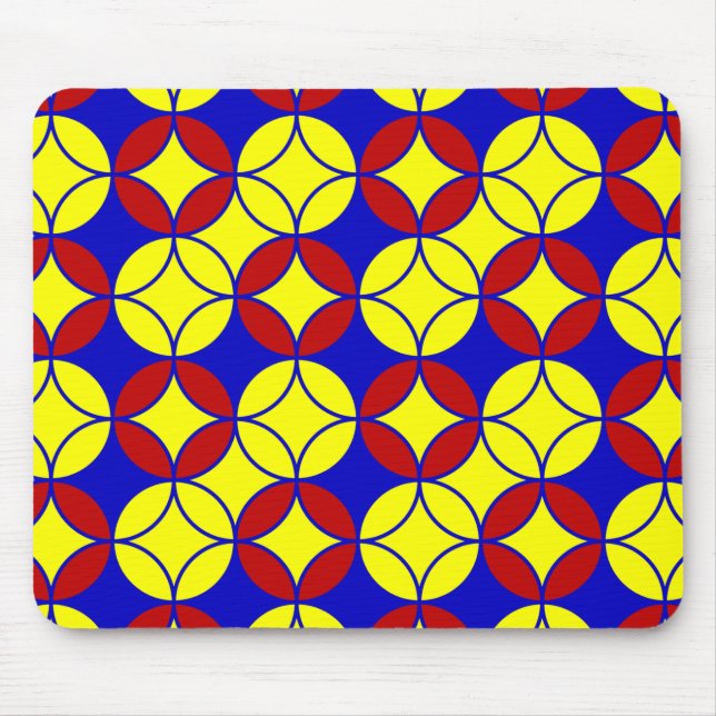 Tapis De Souris Cercles primaires MOUSEPAD 10 ORDINATEURS (Devant)