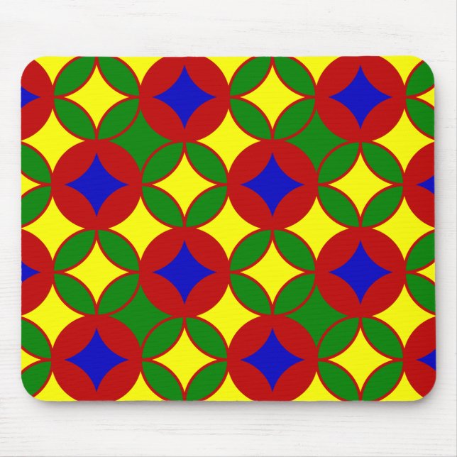 Tapis De Souris Cercles principaux-02-ORDINATEUR MOUSEPAD (Devant)