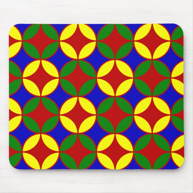 Tapis De Souris Cercles principaux-04-ORDINATEUR MOUSEPAD (Devant)