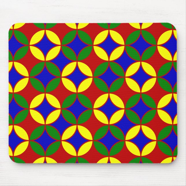 Tapis De Souris Cercles principaux-09-ORDINATEUR MOUSEPAD (Devant)