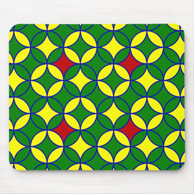 Tapis De Souris Cercles principaux-11-ORDINATEUR MOUSEPAD (Devant)