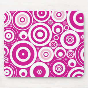 Tapis de souris Cercles Rétro