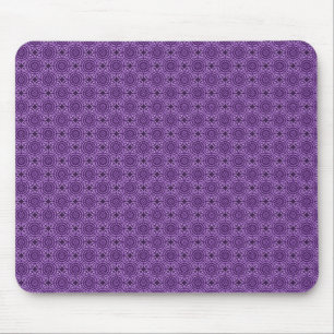 Tapis De Souris Cercles violets élégants Mousepad