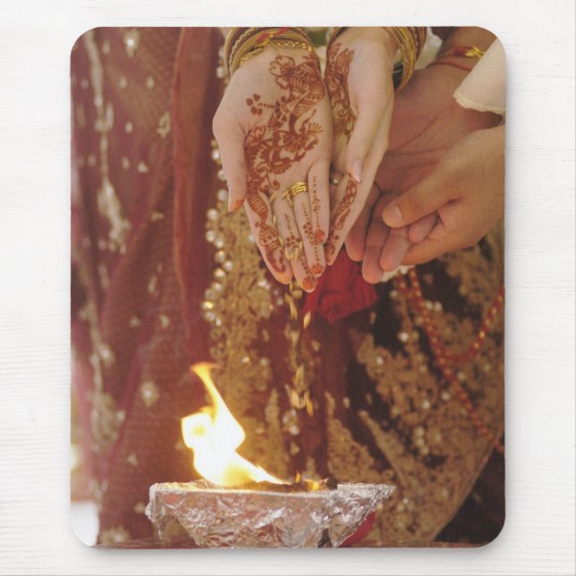 Tapis De Souris Cérémonie de mariage Mousepad (Devant)