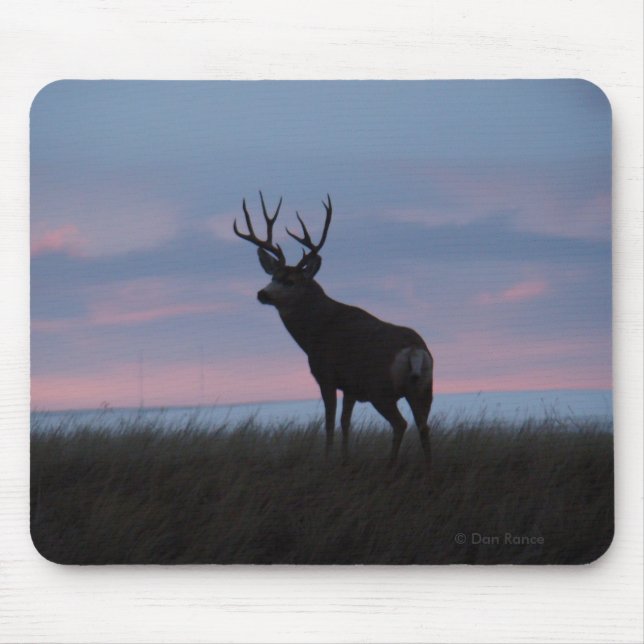 Tapis De Souris Cerf Mule D3 Buck Sunrise Buck (Devant)