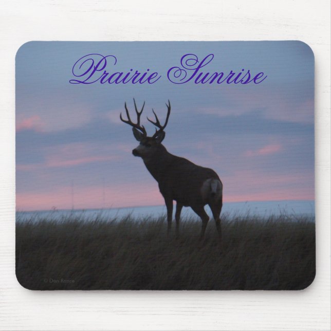 Tapis De Souris Cerf mulet D3 Buck Sunrise (Devant)