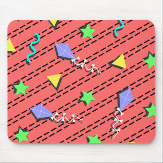 Tapis De Souris cerfs-volants, étoiles, triangles et lignes courbe
