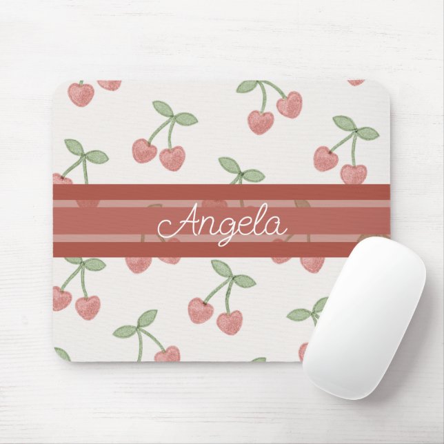 Tapis De Souris Cerises amoureuses (Avec souris)