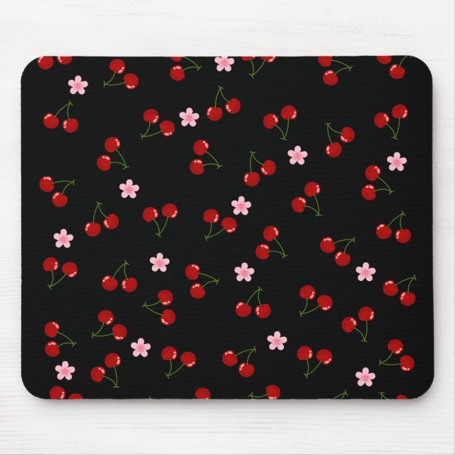 Tapis De Souris Cerises foncées (Devant)