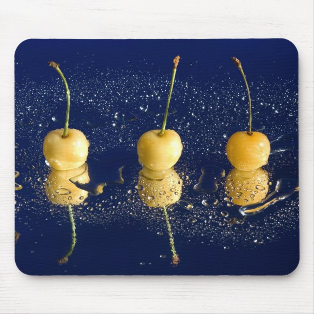 Tapis De Souris cerises jaunes_4 (Devant)