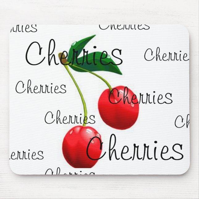 TAPIS DE SOURIS CERISES MOUSEPAD (Devant)