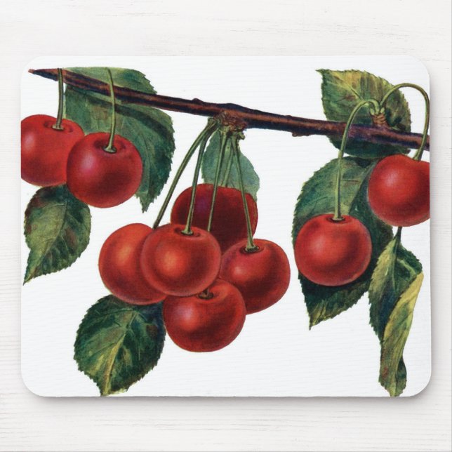 Tapis De Souris Cerises rouges (Devant)