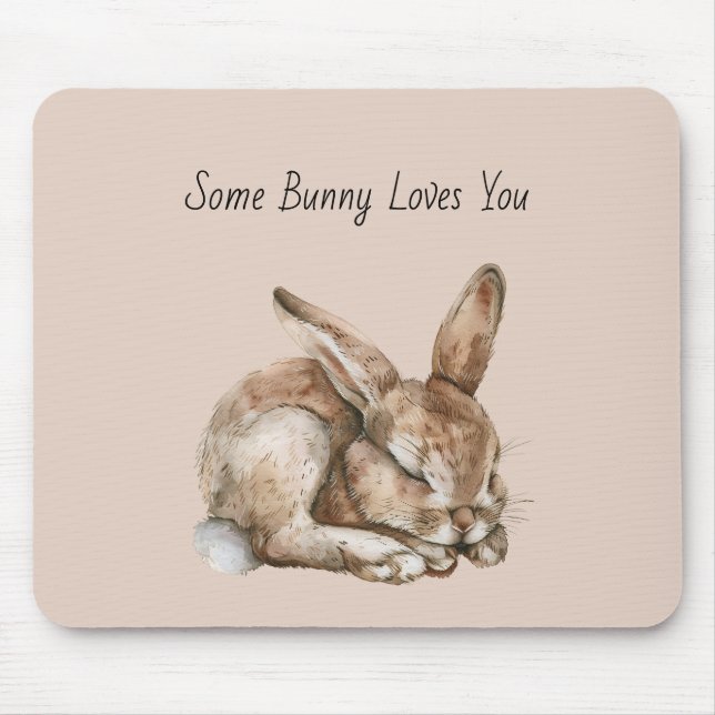 Tapis De Souris Certain Lapin T'aime (Devant)
