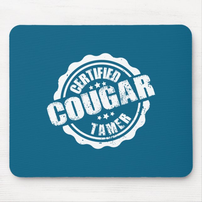 Tapis De Souris Certified Cougar Tamer Funny Mens Cougar Tamer  (Devant)