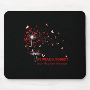Tapis De Souris Cerveau Aneurie Sensibilisation Foi Espoir Amour D