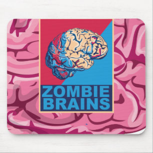 Tapis De Souris Cerveau de zombie