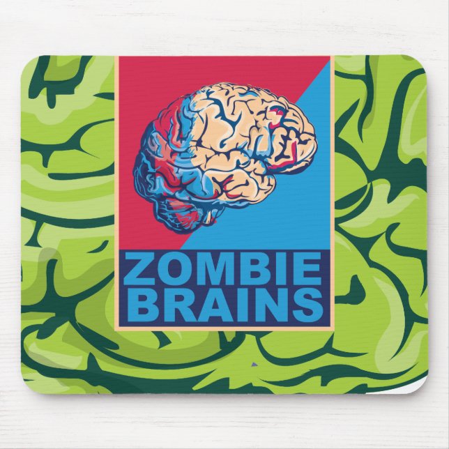 Tapis De Souris Cerveau de zombie (Devant)