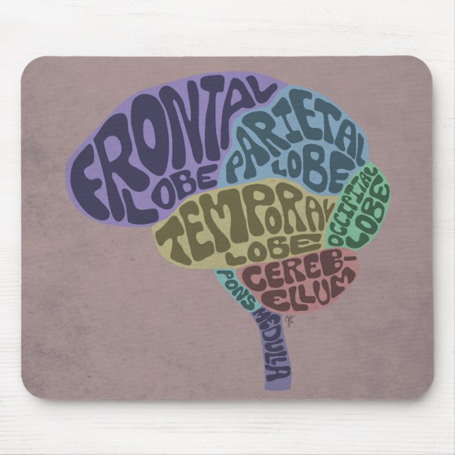 Tapis De Souris Cerveau Mousepad (Devant)