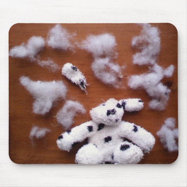 Tapis De Souris Cerveaux bourrés de chien (Devant)