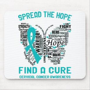 Tapis De Souris Cervical Cancer Awareness Month Ribbon Gifts