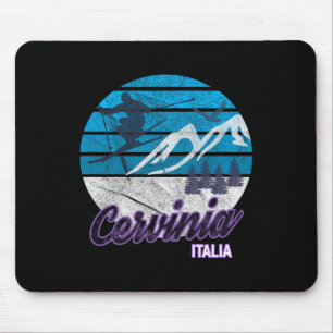 Tapis De Souris Cervinia Valle D'aoste Italie Station de ski Snowb