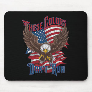Tapis De Souris Ces couleurs ne font pas tourner Bald Eagle Usa Dr
