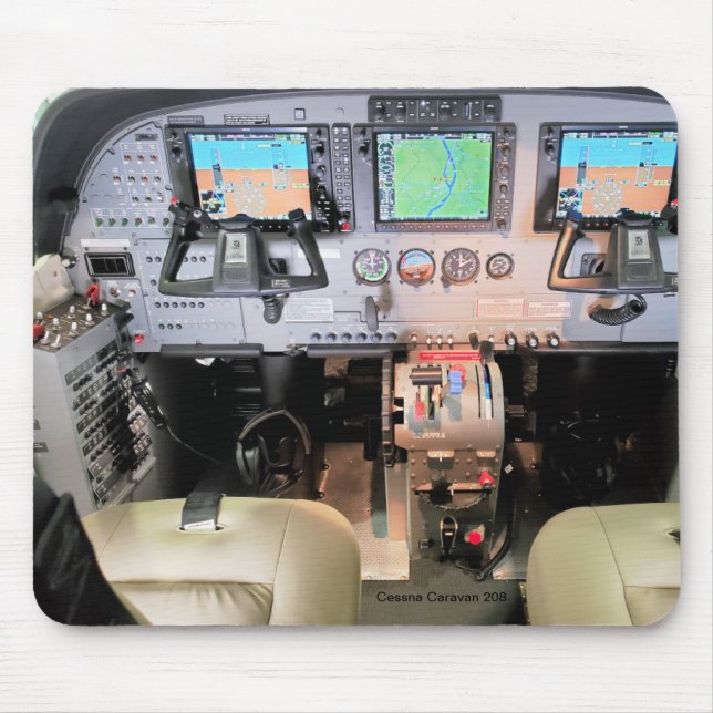 Tapis De Souris Cessna Caravan Cockpit Mouse pad (Devant)