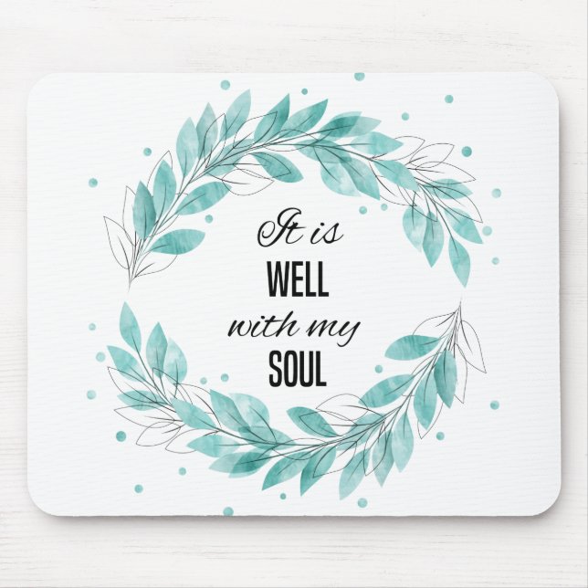 Tapis De Souris C'est bien avec mon âme (Devant)