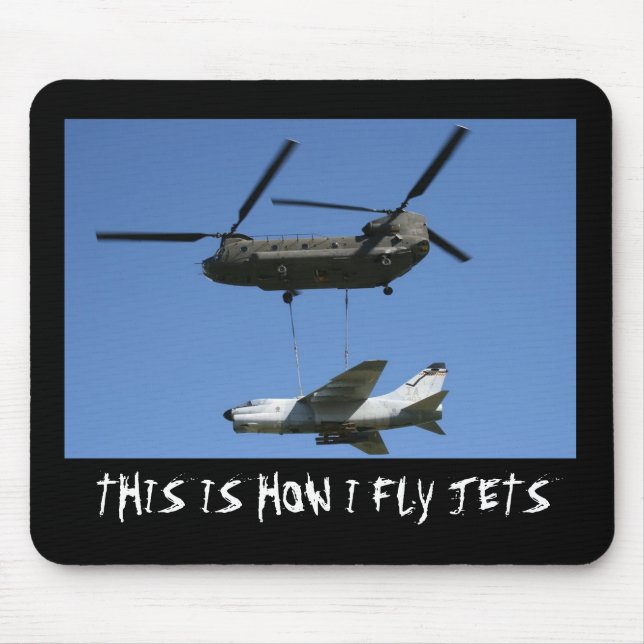 Tapis De Souris C'est comment je pilote le mousepad de jets (Devant)