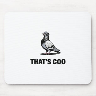 Tapis De Souris C'est Coo - Drôle de pigeon avec des lunettes 2