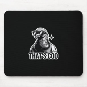 Tapis De Souris C'est Coo - Drôle de pigeon avec des lunettes de s