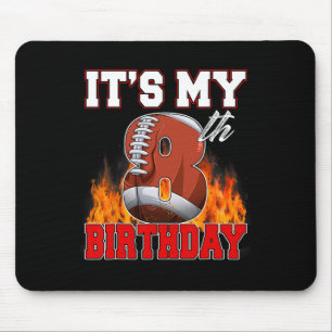 Tapis De Souris C'est drôle C'est mon 8ème anniversaire Ba de foot