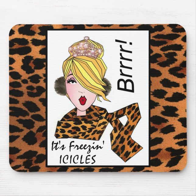 Tapis De Souris "C'est Freezin' Icycles !" Diva Mousepads (Devant)