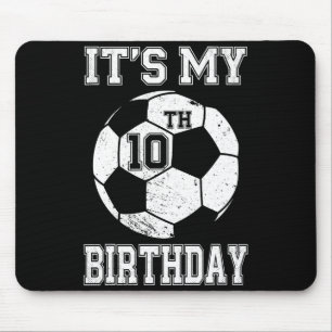Tapis De Souris C'est la conception de football pour mon 10e anniv