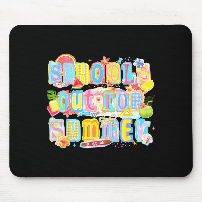 Tapis De Souris C'est la fin des classes pour l'été, joyeux dernie (Devant)