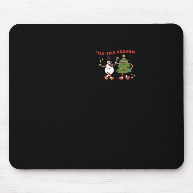 Tapis De Souris C'est la saison Amis du sapin de Noël Classique Te (Devant)